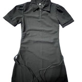 2025 Summer New Polo Collar Dress Women's Spring And Summer Waist Repair Slim Sweet Spicy Short-Sleeved Skirt