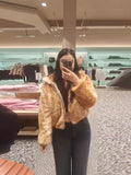 Fashion Famous Temperament New Collar Spot Imitation Fur Jacket 2025 Environmental Protection Fur