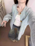 Soft Sweet Sweater Cardigan Jacket Women Autumn 2025 New Super-Good Looking Loose Lazy Knitted Shirt Top