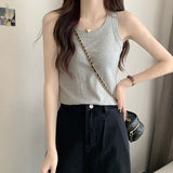 Anti-Walking Low-Necked Small Sling Vest Women Wear 2026 Summer New Sleeveless Thick Bottom Cloth