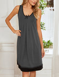 Summer Ladies Pyjamas Plating Spliced Sleeveless Vest Imitation Cotton Casual Home Clothes Pajamas