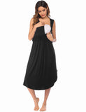 Summer Breast-Feeding Skirt Vest Lady Homewear Pyjamas Modale Cotton Retling Skirt