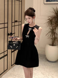 Blancheon Knot Sleeveless Dress Dress Female Waist Thin Temperament Design Sense Niche Sexy Short Skirt Summer