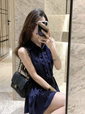 French Pure-Hearted High-End Shirt Dress Women Design Feel Waistless Vest Short Skirt Summer