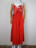 Women's Sweet Style Embroidery Sling Skirt Goldfish Shoulder Strap Loose Dress High-Waisted Loose Long Dress
