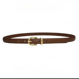 Pearl Gold Rectangular Needle Buckle Width 1.8Cm Long 100CM Belt Women's Jeans Belt PU Belt