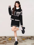 Small Fragrant Windfeir Island Sweater Long Sleeve Opener Thick Bottom Shirt With Autumn And Winter New Loose Coat Top Woman