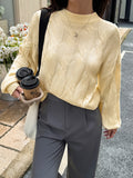 Dili Casual Simple Style Long Sleeves And Bottom Sweaters Women's Clothing 2025 Autumn And Winter