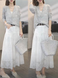 Summer New Temperament Long-Sleeved Knitted Cardigan Women's Top Unique Beautiful Sweet Coat Stylish Thin Hoodie