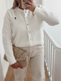Dili Casual Commute Fashion Button Long-Sleeved Sweater Wool Women's Clothing 2025 Autumn And Winter