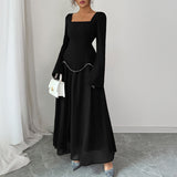 Dili Evening Dress Style Elegant Long Sleeve Long Skirt Dress Dress Women's 2025 Autumn And Winter