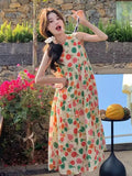 Dopamine Sleeveless Dress Women's Summer 2026 New French Sweet Seaside Vacation Slamb Vest Suspension