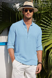 New Men's Shirt Spring And Autumn High Wrinkles Long Sleeves Solid Business Shirt Shirt Men's Clothing