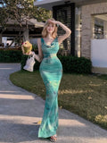 Butterfly Print Tie Tie Dress Woman Summer Body-In-Ce-Long Dress Tice Babes Holiday-Buff Skirt