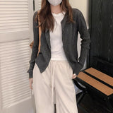Design Embroidered Jasmine Knitted Cardigan Women's Korean College Style Sweet Outside Wearing A Small Shirt In Autumn And Winter