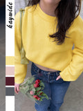 Dili Leisure Vacation Weaving Long Sleeve T-Shirt Sweater Women's Winter 2025