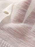 Bing Hemp Sunscreen Woman V-Neck Knitted Cardigan Thin Bamboo Thong Jacket Summer Loose Lazy Outside Air Conditioning Shirt