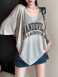 Loose Simple Letter Print Sun Protection Shirt Women's Summer Korean Version Of The Age Reduction Of Leisure In The Long Short-Sleeved Thin T-Shirt