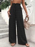2025 New Casual Micro-Ball Loose To Take High Waists Of Leisure Pants Wide Leg Trousers Trousers Trousers Women