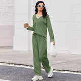 Summer Ladies Set Fashion Casual Shorts Shorts Shirt Button-Down Sleeves Casual Set