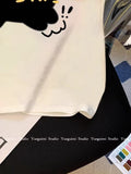 Pure Cotton Shoulder Short-Sleeved T-Shirt Girl Summer Retro Chic Slimming Hot Girl Small Short Top
