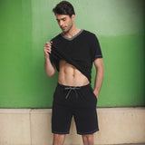 Summer Men's Casual Suit Shorts Two-Piece Set Of Sports Casual Menswear