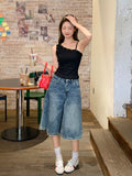 Super Good Oblique Collar Shoulder Irregular Sling Vest Summer 2026 New Willow Stud Design Blouse