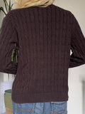 Dili Casual Simple Long-Sleeved Pure Color Wool Knitting Sweater Women's Clothing 2025 Autumn And Winter
