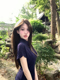 New Chinese Style Improved Temperament Cheongsam Dress 2025 Summer Girl Young Chinese Style Fork Dress