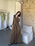 Seaside Holiday French Hanging Neck Sling Dress Women's Summer 2026 New Sexy Temperament Waist Dress