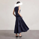 Imitation Cowboy Sleeveless Vest Skirt Suit Lady Summer New Set Of Fashion Wear