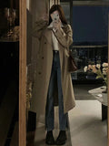 Ki-Colored Wind Coat Women's Long 2026 Spring And Autumn New Korean Small British Style High-End Coat