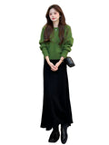 Orange Sweater Woman 2025 New Autumn And Winter Beautiful Beautiful Knitted Shirt Korean Unique Beautiful Inside Coat