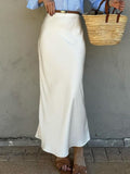Dili Fashion Style Solid-Colored Bag Hip Skirt Dress Half-Dress Skirt Women's Dress 2025 Autumn And Winter