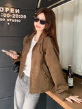 Maillard Short Velvet Jacket Women's Spring And Autumn Dress Retro Lazy Chic And Cool And Fur Jacket Jacket