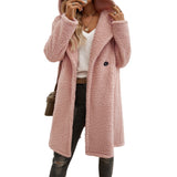 Dili 2025 Autumn And Winter Temperament Casual Loose Hooded Knit Coat Women's Clothing