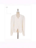 Han Feng Smart Wear Autumn Free Iron-Free Long-Sleeved Beads Button V Tie Shirt Top