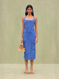 2025 New Beach Resort Style Sleeveless Knitted Dress Summer Explosion