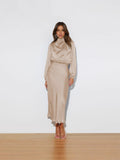 French Design-Sense Hanging Neck Dress Summer Women's Wear Fasame-Sense Evening Dress Elegant Solid Color Bridesmaid Suit