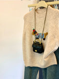 Early Autumn Wearing Cartoon Dachshund Dog Sleeveless Vest Knitted Women's Spring And Autumn Loose Folding Sweater Vest