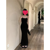 Purple Hanging Dress Women Summer Pure Wind Sexy Long Skirt Tight Body To The Hip Fishtail Skirt
