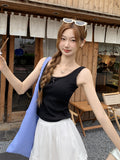 Korean U-Neck Lace Vest Female Bow Sling Summer New Sleeveless Beautiful Temperament Dress