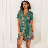 Summer Breast-Feeding Skirt Vest Lady Homewear Pyjamas Modale Cotton Retling Skirt