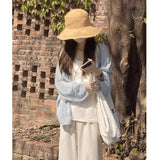 Thin Sunscreen Ice Silk Knitted Shirt Coat Women Summer Loose Lazy Wind Relaxation Outside The Air Conditioning Shirt Top
