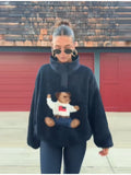 Autumn 2025 Winter Bear Painted Lazy Windy Plush Jacket + Seaside Holiday Dress