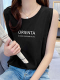 Summer New Net Red Sling Vest Women Inside And Outside Wearing Cotton Loose Movement Sleeveless Top Design Sense Niche