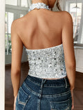 Dili Elegant Temperament Hanging Neck Sling Sling Vest Women's Clothing 2025 Spring And Summer