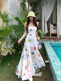 2026 Summer New French Sexy Sling With Sling Dress Fashion Design Feel Holiday Style Pure Dress Woman