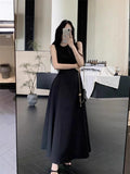 French Hepburn White Sleeveless Vest Dress Women's Summer Temperament Niche Design High-End Waist Dress
