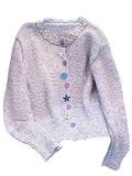 Self-Retention Recommendation~¶¤ Beaded Long-Sleeved Knitted Cardigan Women 2025 Spring And Autumn New Soft-Creinous Sweater Jacket Tide